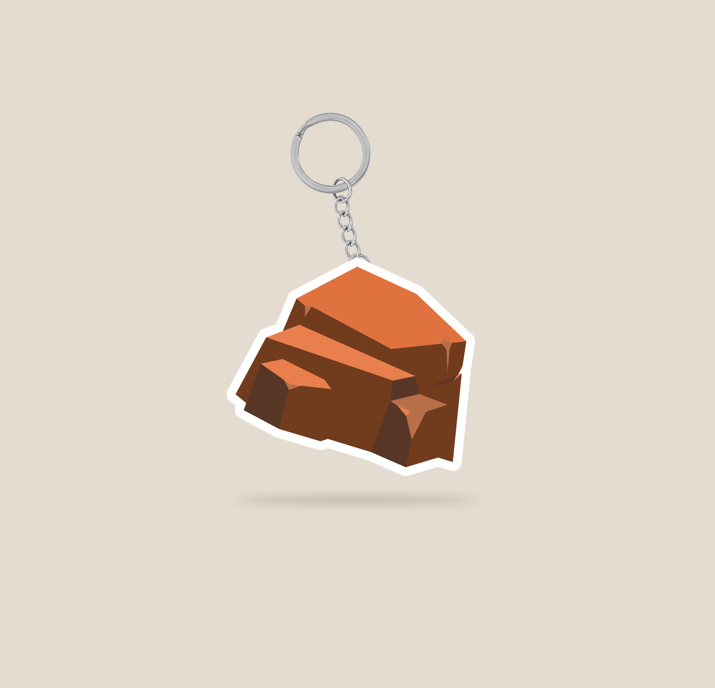 Summit Rock Keychain